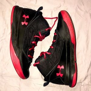 Black and Red Under Armour Basketball Shoes NO BOX